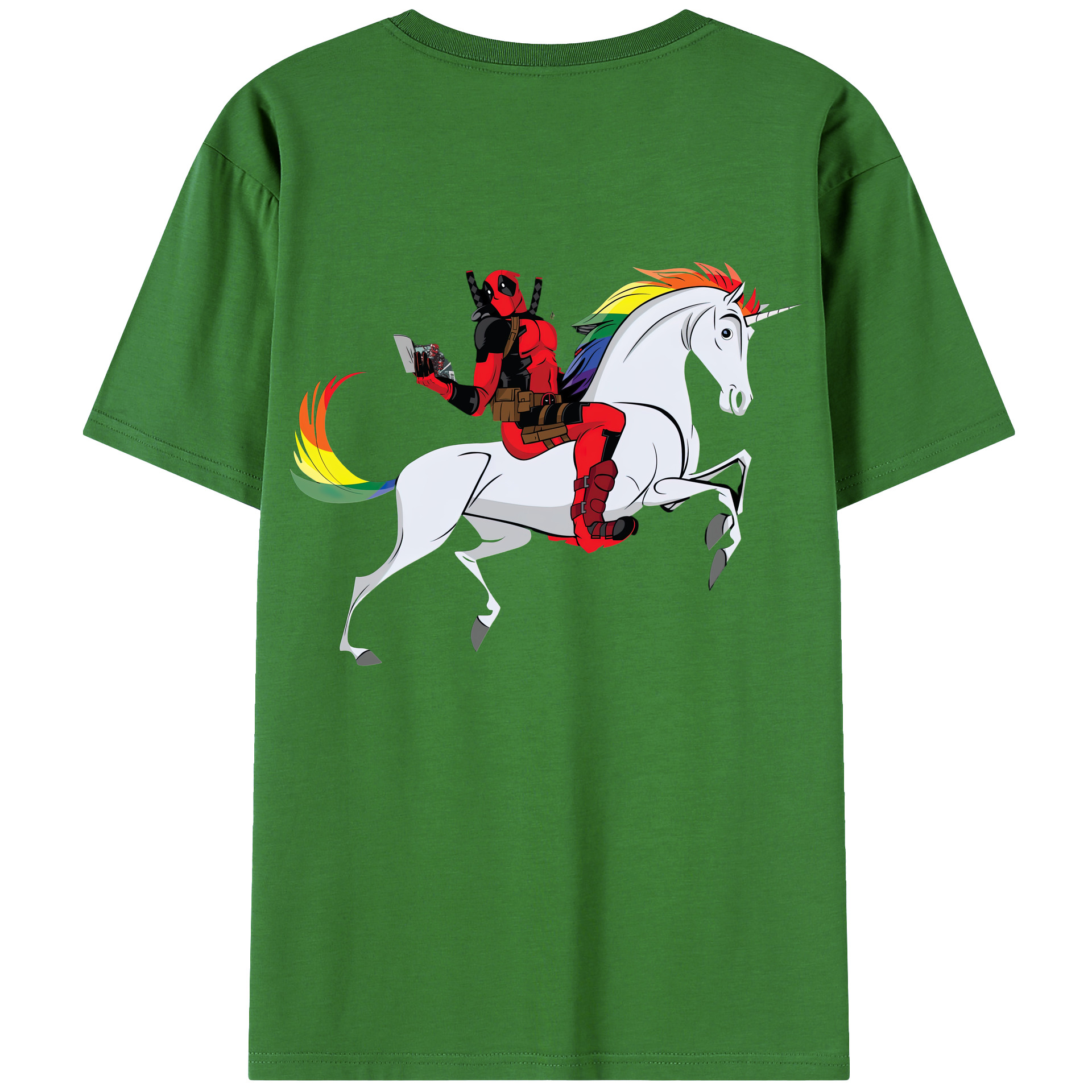 （画像用） Deadpool デッドプール レディース半袖Tシャツ(バックプリント)